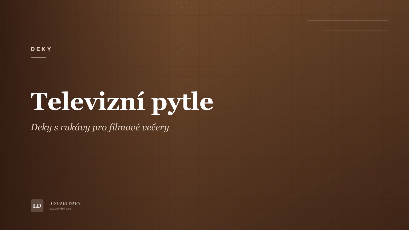 Televizní pytel — deka s rukávy pro pohodlné sledování televize
